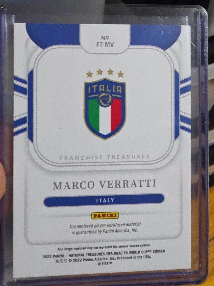 road to world cup 2022 national treasures game worn patch numbered 04/10