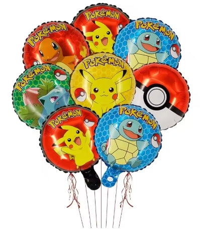 10 Inch Pokemon Circular Aluminum Film Balloon