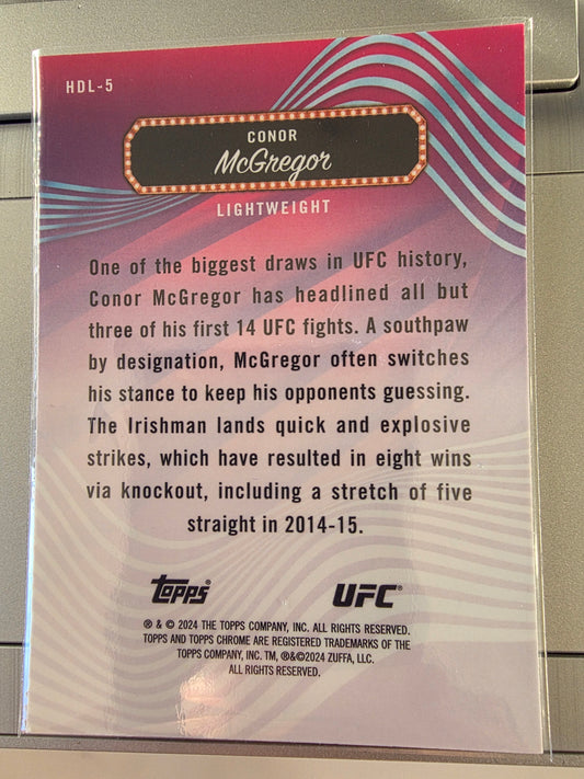 Conor McGregor Topps Finest Headliners