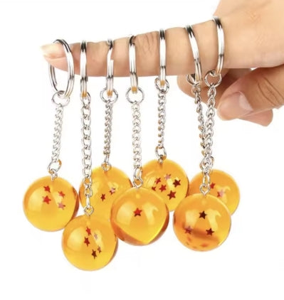Dragon Ball Z Anime Keychain Charms 1 2 3 4 5 6 7 Star Dragon Balls