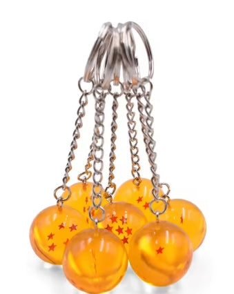 Dragon Ball Z Anime Keychain Charms 1 2 3 4 5 6 7 Star Dragon Balls