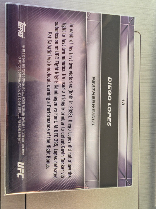 Diego Lopes UFC Topps Knockout RC 163/250