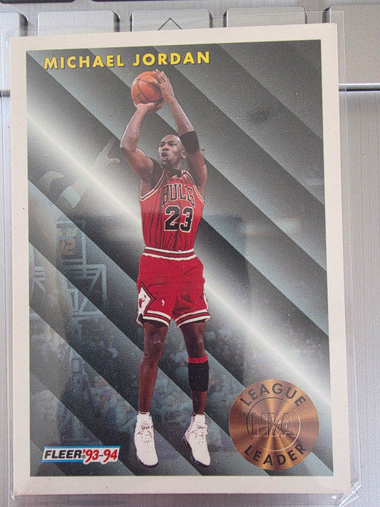 Michael Jordan Fleer 93-94 League Leader