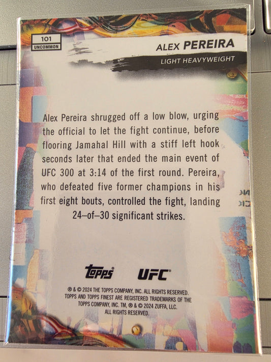 Alex Pereira Topps Finest red sparkle