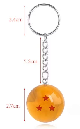 Dragon Ball Z Anime Keychain Charms 1 2 3 4 5 6 7 Star Dragon Balls