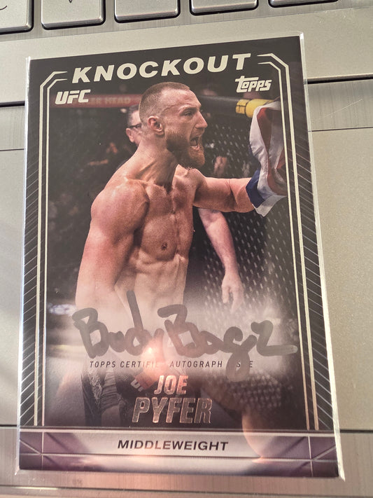 Joe Pyfer UFC Topps Knockout Signature
